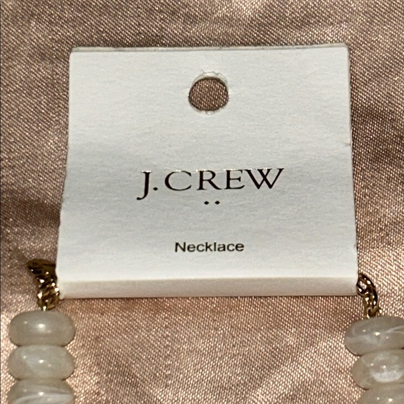 NWT J Crew Factory Beaded pendant necklace Ivory - Picture 4 of 9
